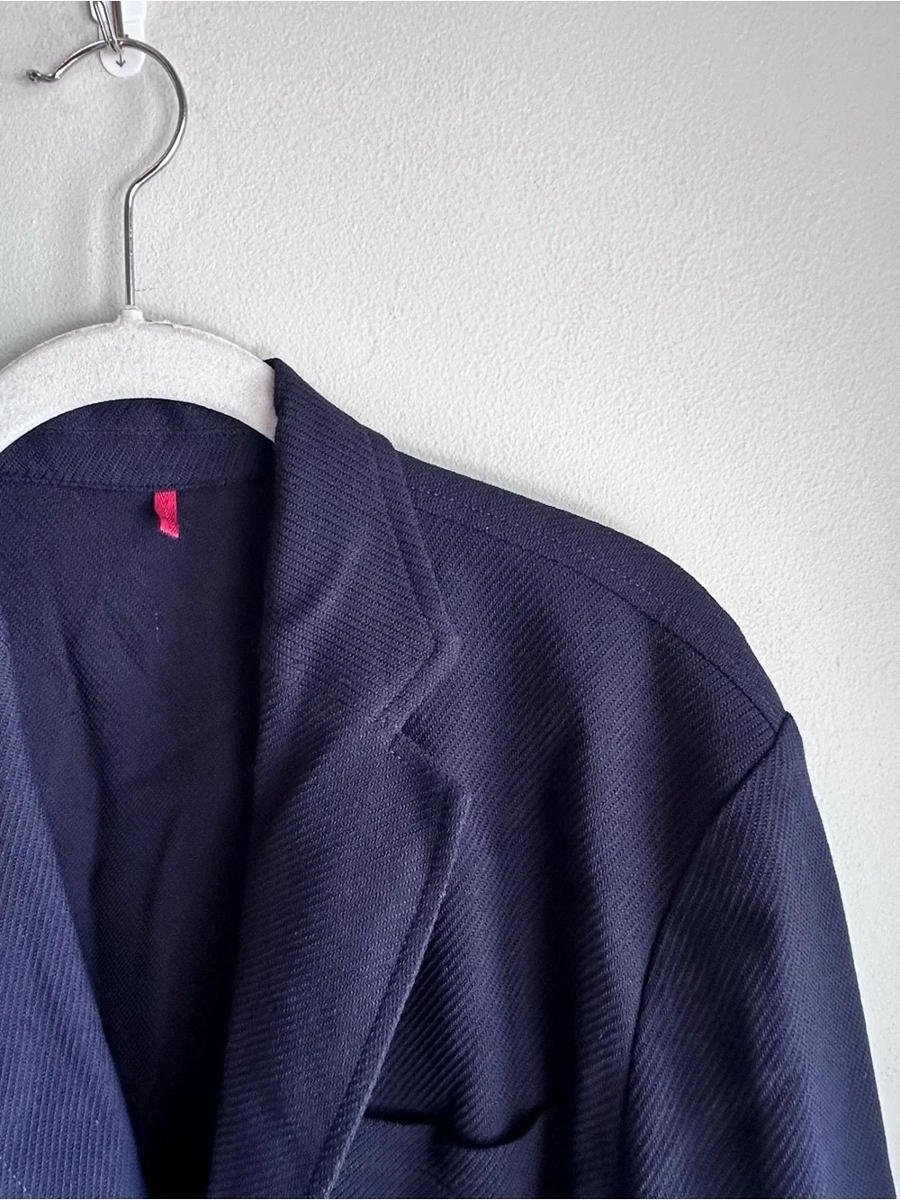 TailoRed Guabello K Easy Wool Knit Navy Blue Blazer Sport Coat​